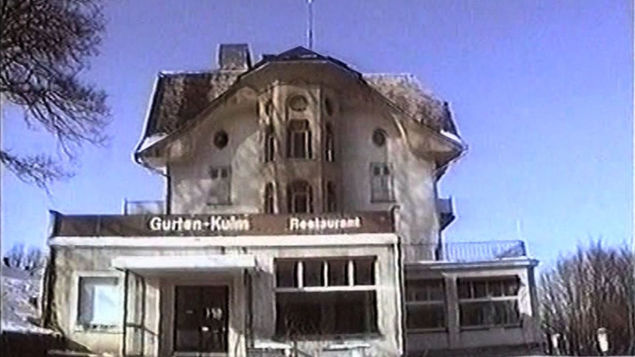 Sanierungsbedürftiges Hotel Gurten Kulm im Jahr 1983