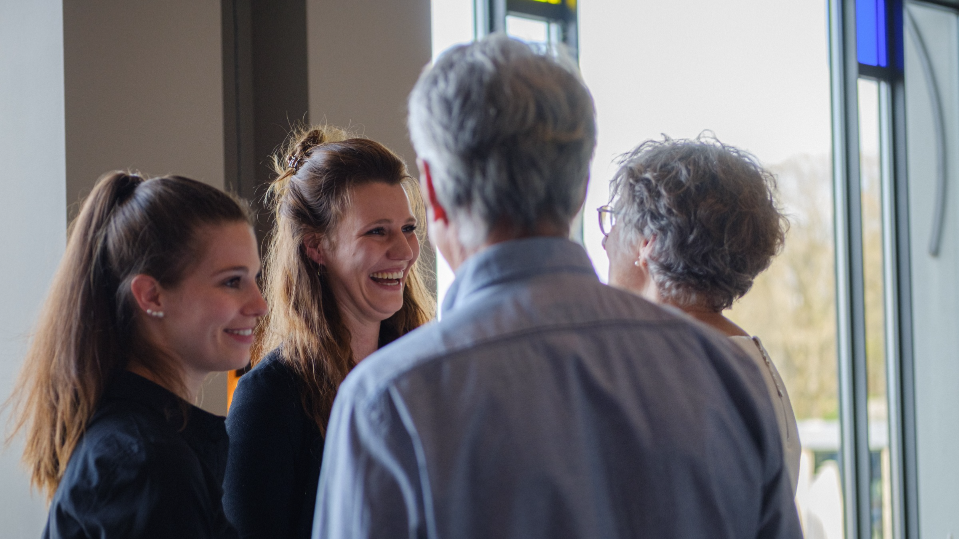 Family with children and parents at a celebration