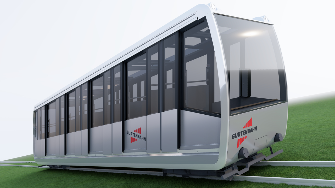 The new design of the Gurtenbahn as of 2024