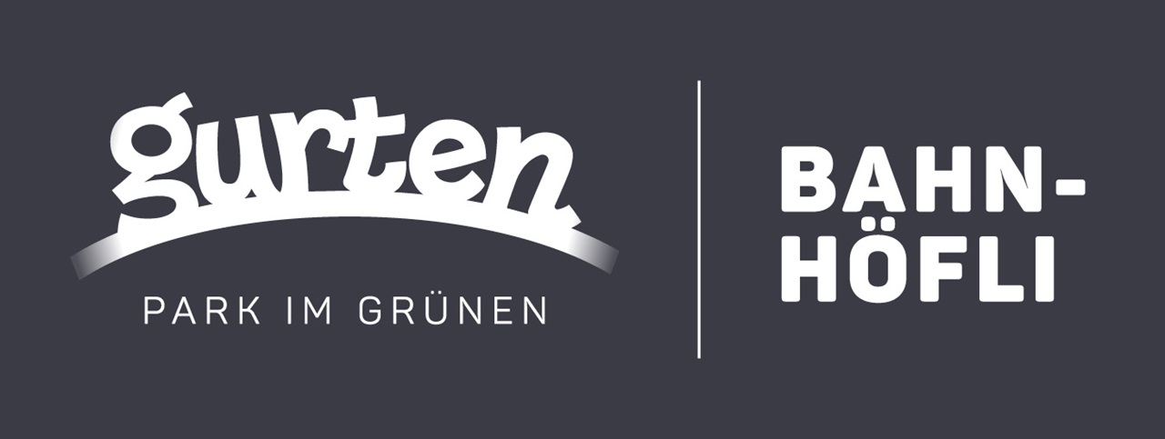 Logo du Gurten, avec à sa droite le texte: Bahnhöfli