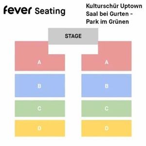 Image avec zones pour les sièges de concert
