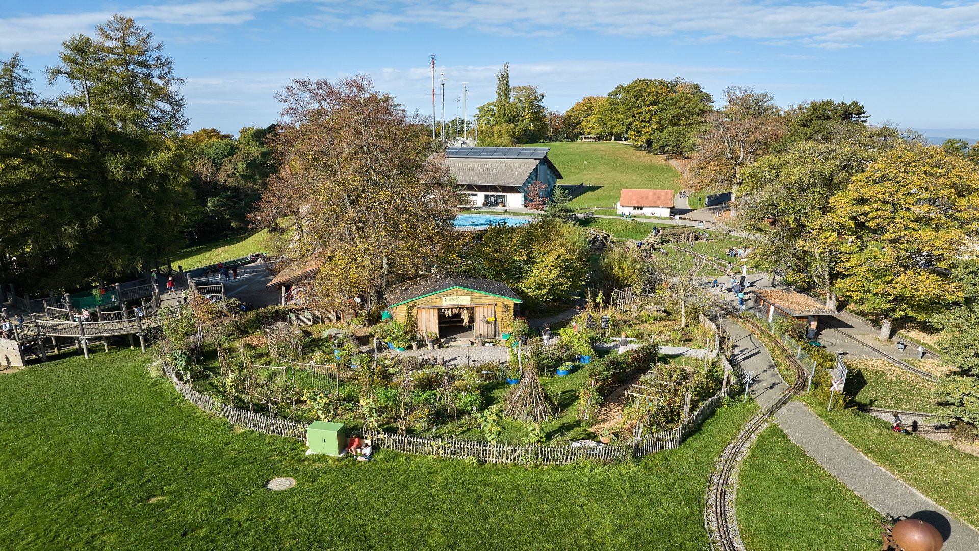 Le Gurtengärtli depuis le haut.