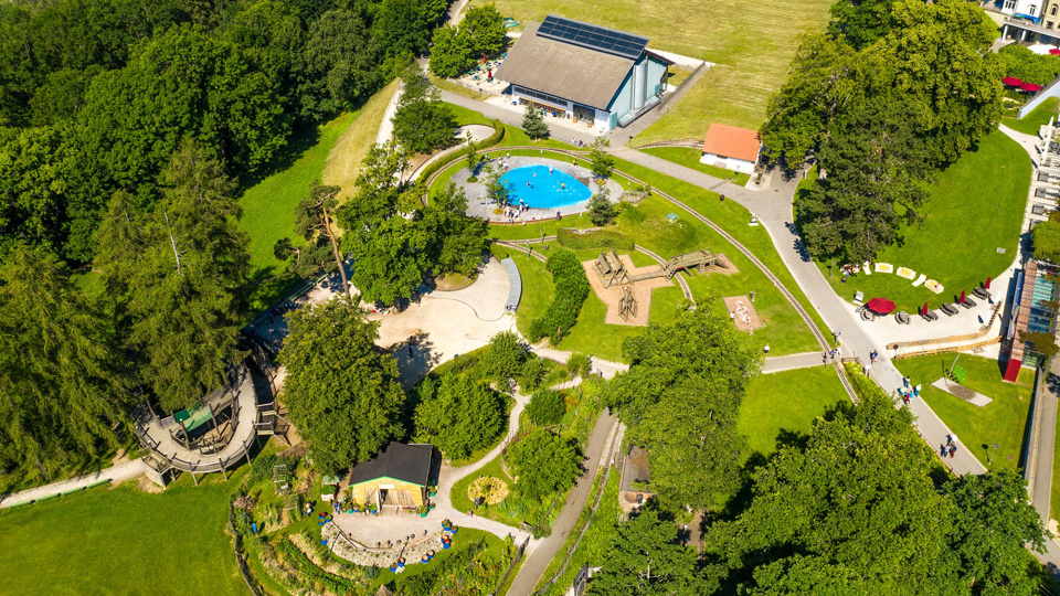 The play park from above