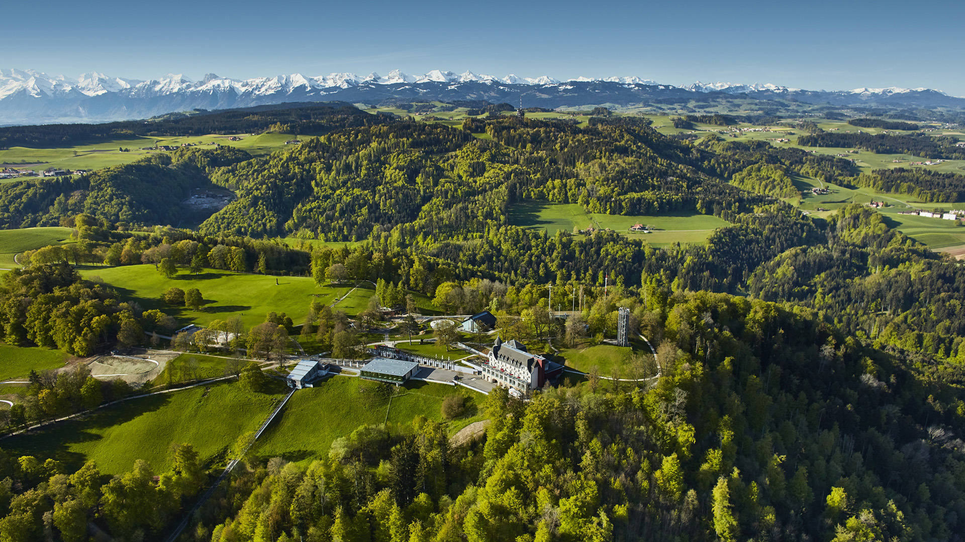 Luftaufnahme vom Gurten