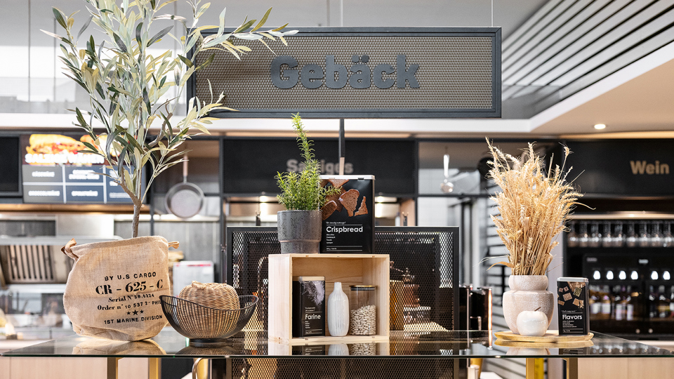 The pastry station in the self-service restaurant Huusbüffe.