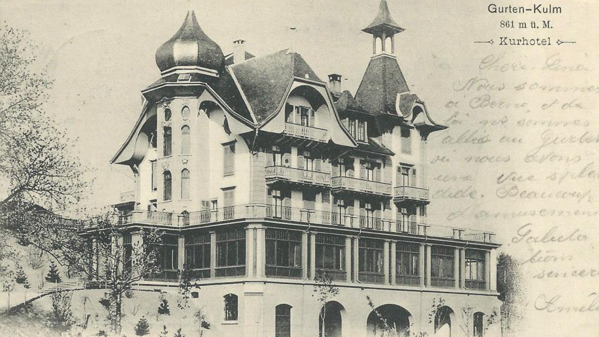 Das ehemalige Kurhotel Gurten Kulm im Jahr 1901