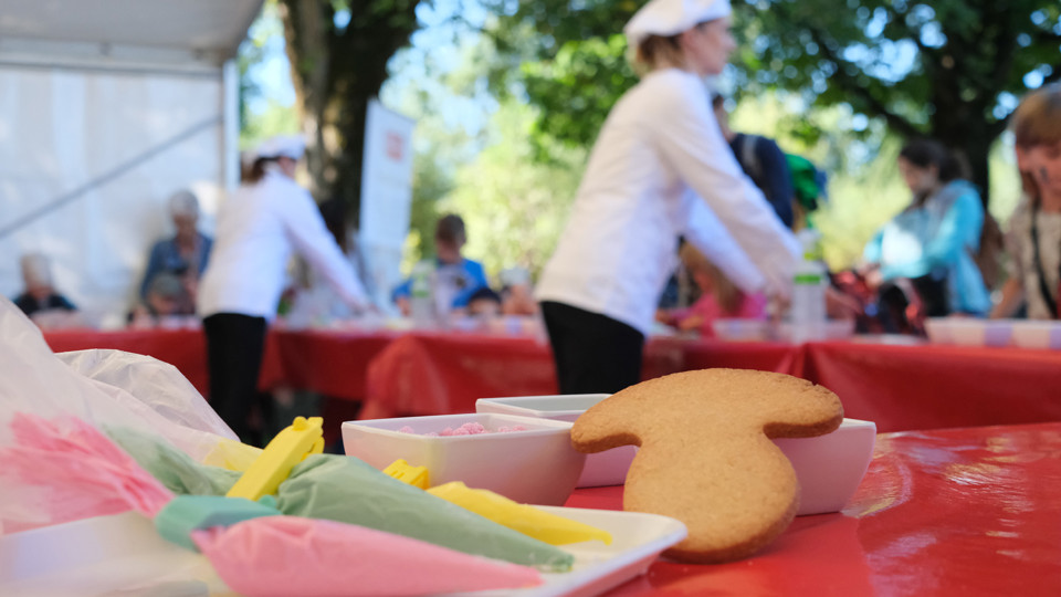The Kambly stand at the Spring Festival.