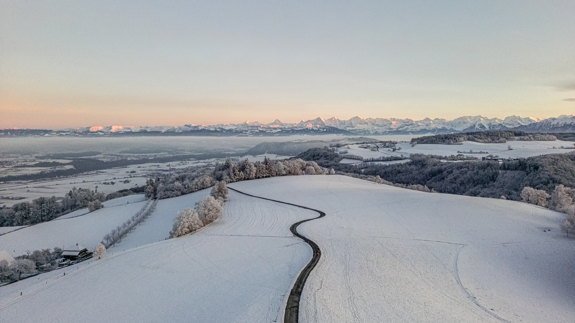 Aussicht vom Ostsignal auf die Schneeberge